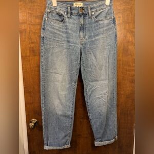 Madewell Slouchy Boy Jean size 27, 100% cotton